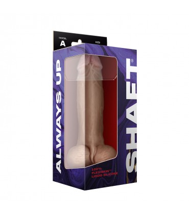 MODELL A 9,5" DONG AUS FLÜSSIGEM SILIKON MIT BÄLLEN - KIEFER