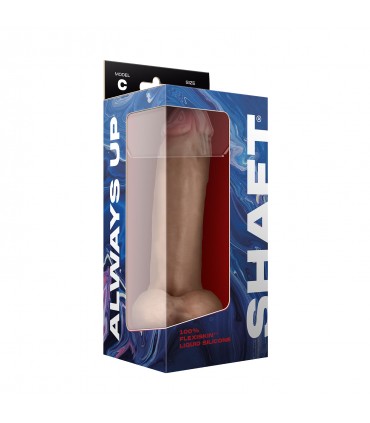 DONG IN SILICONE LIQUIDO MODELLO C 9,5" CON SFERE - PINO