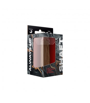 DONG IN SILICONE LIQUIDO MODELLO J 5,5" - ROVERE