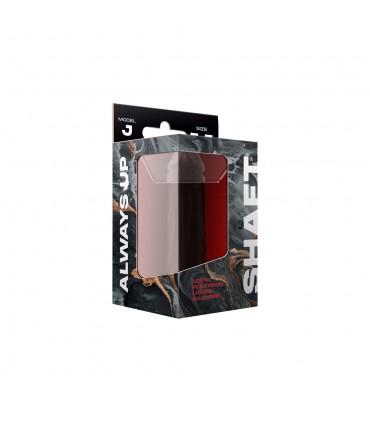 DONG IN SILICONE LIQUIDO MODELLO J 5,5" - MOGANO