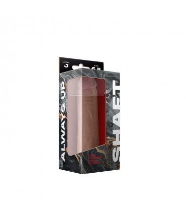 DONG IN SILICONE LIQUIDO MODELLO J 6,5" - PINO