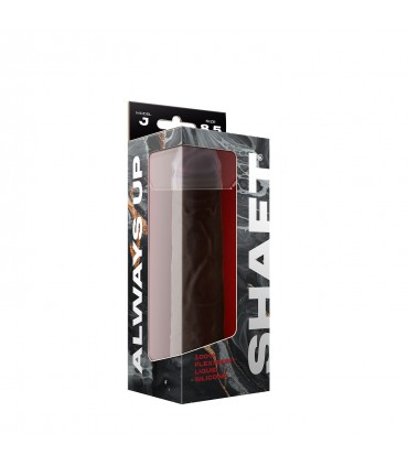 DONG IN SILICONE LIQUIDO MODELLO J 8,5" - MOGANO