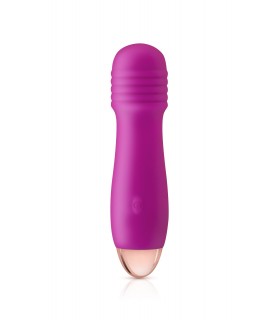 MINI VIBRADOR SILICONA RECARGABLE JOYSTICK ROSA