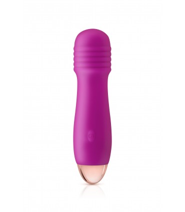 MINI VIBRADOR SILICONA RECARGABLE JOYSTICK ROSA
