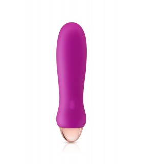 MINI VIBRADOR SILICONA RECARGABLE CHUPA ROSA