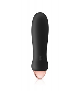 MINI VIBRADOR SILICONA RECARGABLE CHUPA NEGRO