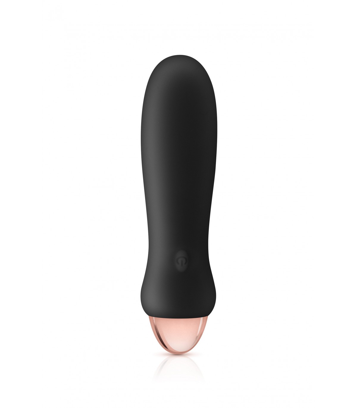 MINI VIBRADOR SILICONA RECARGABLE CHUPA NEGRO