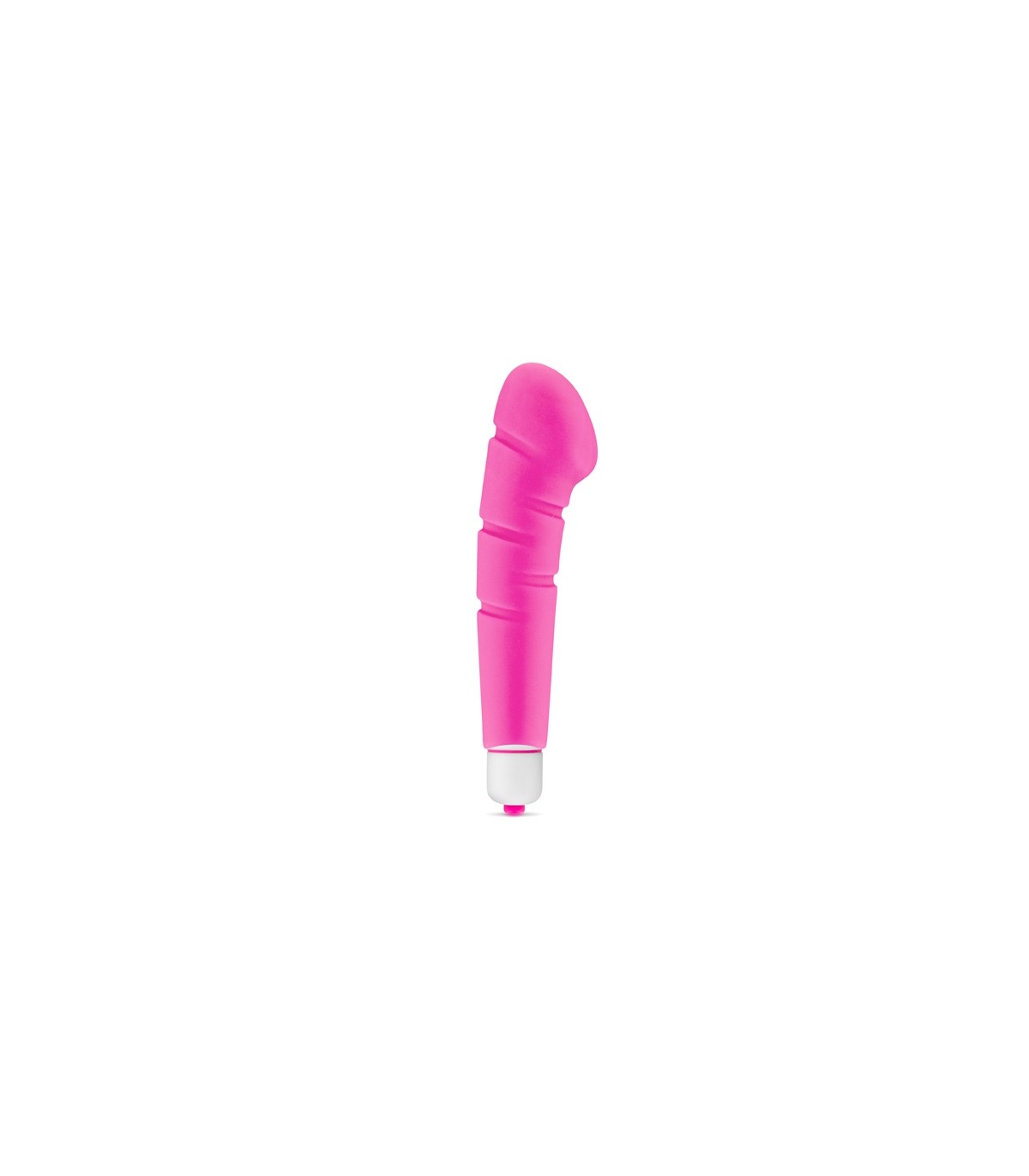 VIBRADOR SILICONA HARD ON ROSA