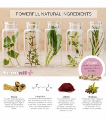 FEMINIL CÁPSULAS PARA AUMENTAR EL DESEO SEXUAL FEMENINO 30 UDS