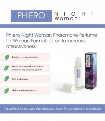 PHIERO NIGHT WOMAN PARFÜM MIT PHEROMONEN FÜR FRAUEN 10ML