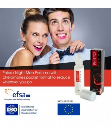 PHIERO NIGHT MAN PERFUME CON FEROMONAS PARA HOMBRE 10 ML