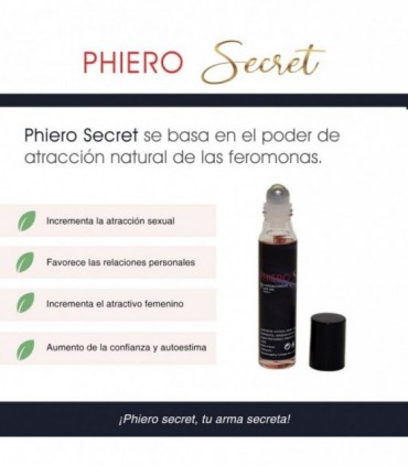 PHIERO SECRET CONCENTRADO NATURAL PARA AUMENTAR LA ATRACCIÓN SEXUAL 15ML