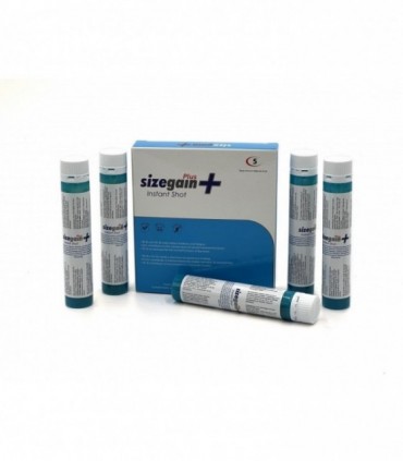 SIZEGAIN PLUS INSTANT SHOT INCREMENTA TU LIBIDO Y POTENCIA SEXUAL 15 UDS