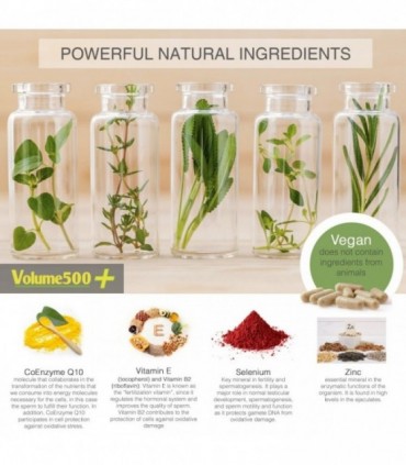 LE CAPSULE VOLUME500 MIGLIORANO LA QUALITÀ E LA QUANTITÀ DELLO SPERMA 30 UNITÀ