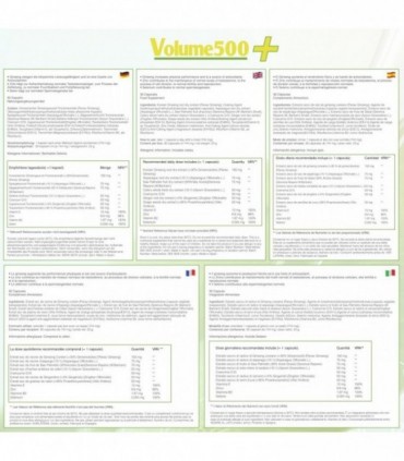 LE CAPSULE VOLUME500 MIGLIORANO LA QUALITÀ E LA QUANTITÀ DELLO SPERMA 30 UNITÀ