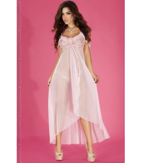 CR3716 BABYDOLL LARGO S/M ROSA