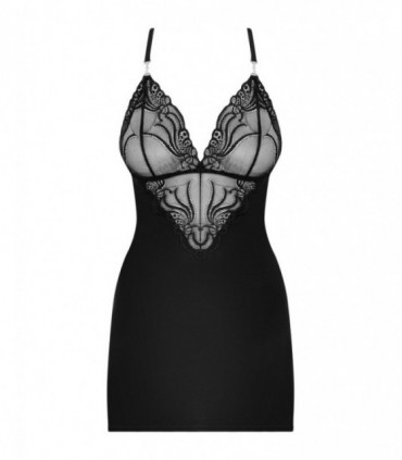 828-CHE-1 CHEMISE & THONG  S/M