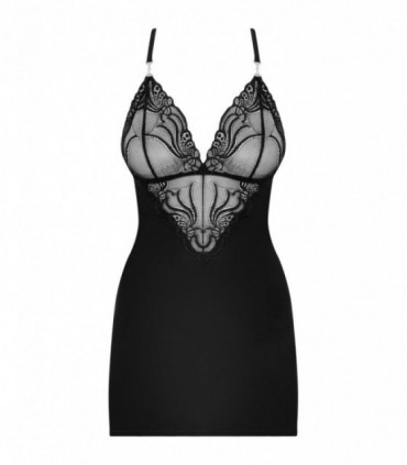 828-CHE-1 CHEMISE & THONG  S/M