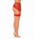 S814 STOCKINGS RED  S/M