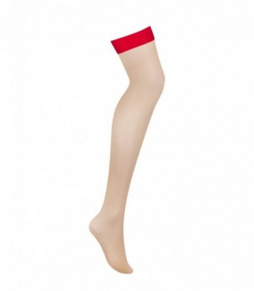 S814 STOCKINGS RED L/XL