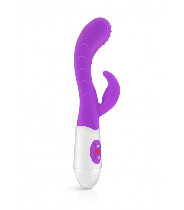 VIBRADOR SILICONA RABBIT LEOLA MORADO