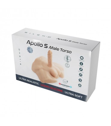 SILEXD TORSO APOLLO S FLESH + DILDO 17'7 CM