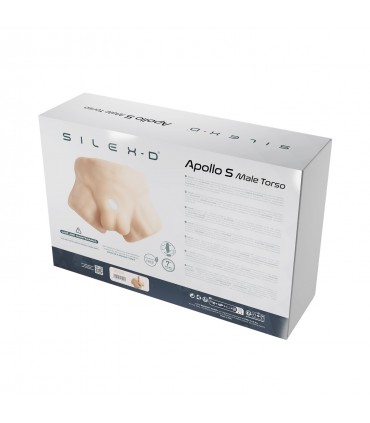 SILEXD TORSO APOLLO S FLESH + DILDO 17'7 CM