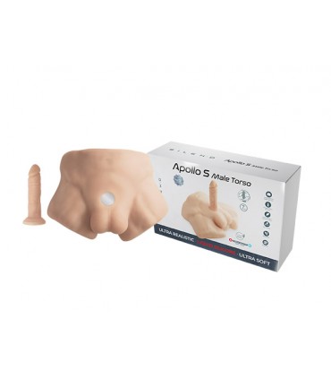 SILEXD TORSO APOLLO S FLESH + DILDO 17'7 CM