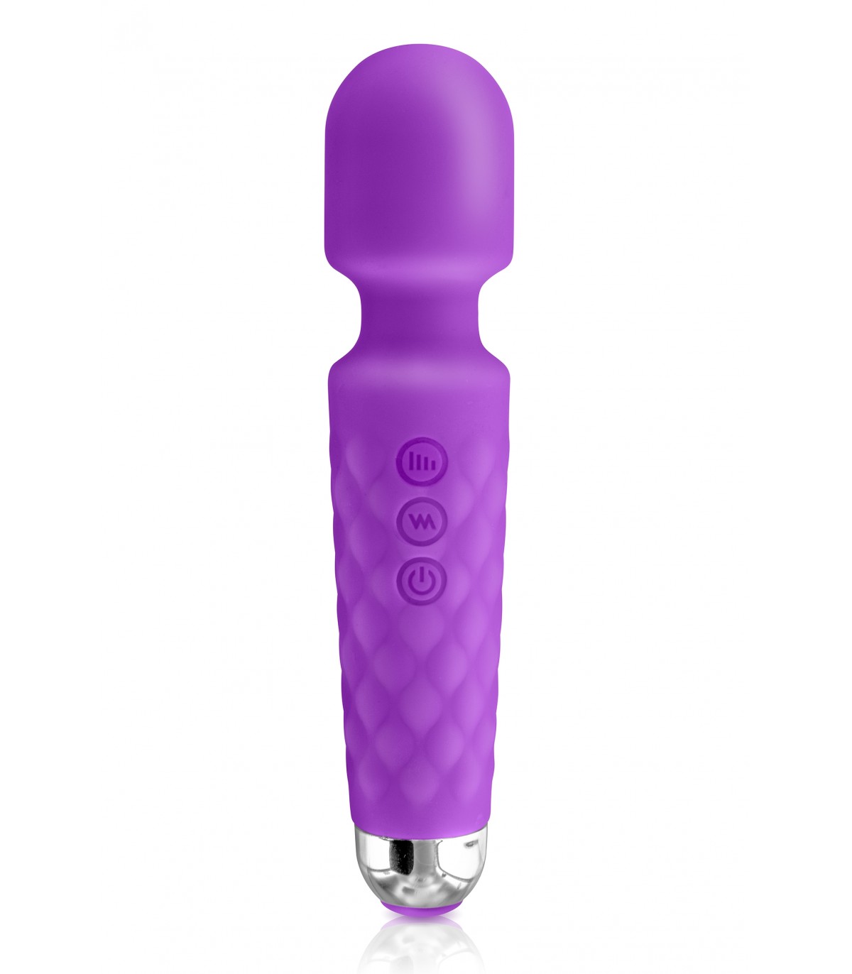 VIBRADOR LOVE WAND SILICONA RECARGABLE MORADO