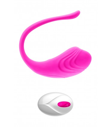 HUEVO VIBRADOR ROSA RECARGABLE CON MANDO