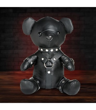 GIMP BEAR PLUSH - BLACK