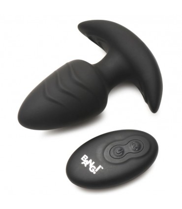 PLUG VIBRADOR Y ROTADOR C/ MANDO USB NEGRO
