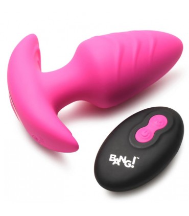 SPINA VIBRATORE E ROTATORE CON COMANDO USB ROSA