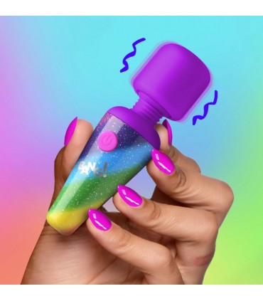 MINI MASAJEADOR WAND 10 FUNCIONES USB ARCOIRIS