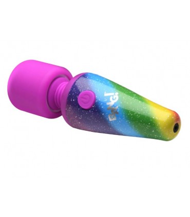 MINI MASAJEADOR WAND 10 FUNCIONES USB ARCOIRIS
