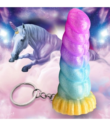 LLAVERO SILICONA MYSTIQUE UNICORN