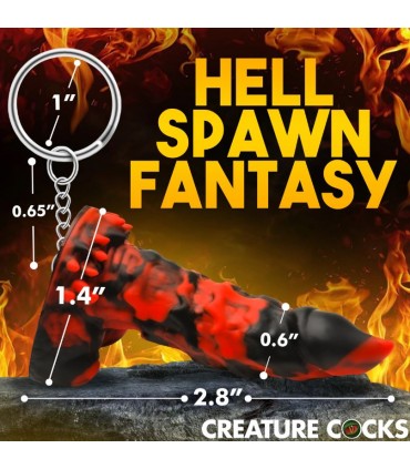 PORTACHIAVI IN SILICONE DEMONE DEL FUOCO