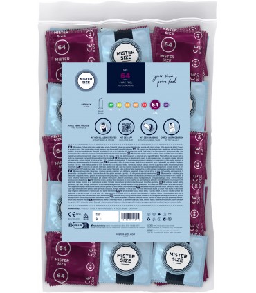 PRESERVATIVI EXTRA SOTTILI MISTER FORMATO PURE FEEL 64MM 100 UNITÀ