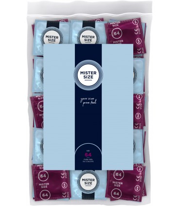 PRESERVATIVI EXTRA SOTTILI MISTER FORMATO PURE FEEL 64MM 100 UNITÀ