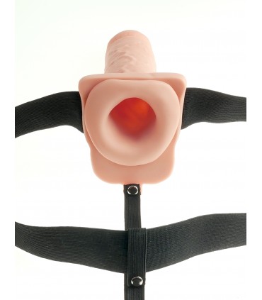 7" HOLLOW STRAP-ON LIGHT/BLACK