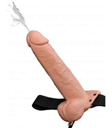 9" SQUIRTING HOLLOW STRAP-ON LICHT