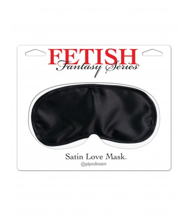 SATIN LOVE MASK BLACK