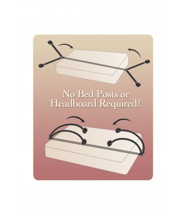 BED BINDINGS RESTRAINT KIT BLACK