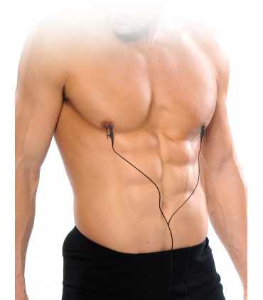 SHOCK THERAPY NIPPLE CLAMPS BLACK/SILVER