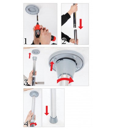 FANTASY DANCE POLE SILVER