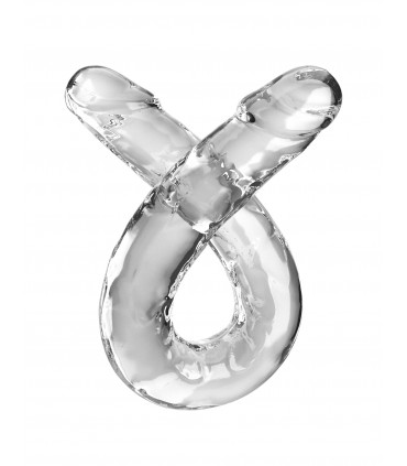 18" DOUBLE DILDO CLEAR