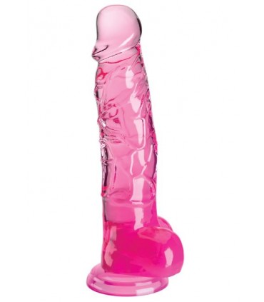 8" WITH BALLS PINK