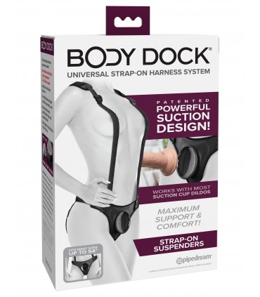 STRAP-ON SUUSPENDERS BLACK