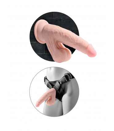 8" TRIPLE DENSITY COCK WITH SWINGING BALLS LIGHT