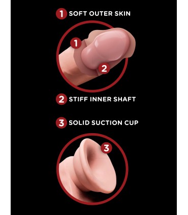 6" TRIPLE DENSITY COCK WITH SWINGING BALLS  LIGHT
